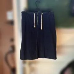 №20 ダークブルーデニムひざ丈スカートM