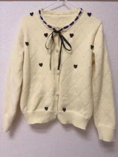 黄色 ガーリー ニット トップス