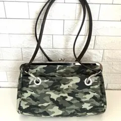 AYANOKOJI ショルダーバッグ　カモフラ柄　がま口バッグ