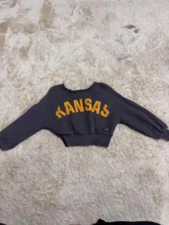 Leeプリント グレー トレーナー 110