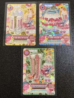 アイカツカード ローズガーデンコーデ 3枚セット エンジェリーシュガー いちご