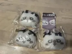 ちいかわ　ガチャガチャ マスコットミラー　リボン 【ももんが 3点】