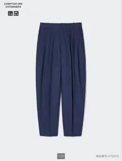 UNIQLO リネンブレンドバレルレッグパンツのサムネイル