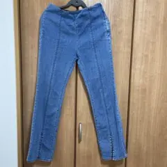 GUハイライズフロントスリットフレアジーンズB Lサイズ