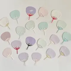 ダイカット　クラフトパンチ　うちわ(特殊紙・色画用紙等)