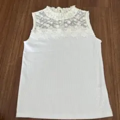 INGNI イング　レース付きノースリーブシャツ M シャツ　トップス　夏服