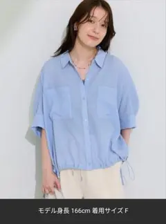新品未開封　Green Parks 半袖シャツ ブルー Fのサムネイル