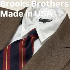 USA製Brooks Brothers ストライプネクタイ ネイビー　ボルドーのサムネイル