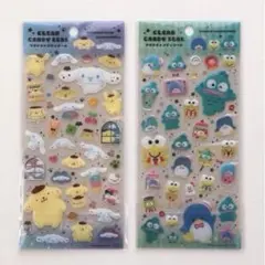 サンリオキャラクターズ　クリアキャンディシール　2種セット
