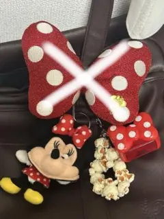 ミニーキーホルダー 2点セット スクバデコ