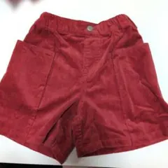 BREEZE 赤 コーデュロイ ハーフパンツ 120cm