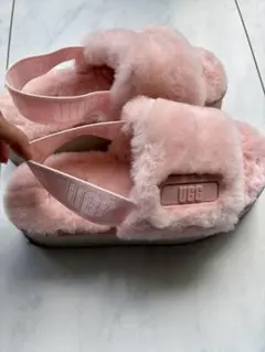 【momo様専用】UGG ファーサンダル ピンク 厚底