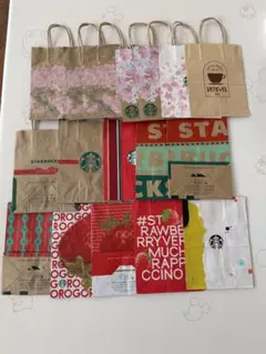 Starbucks ショップ袋　17枚セット