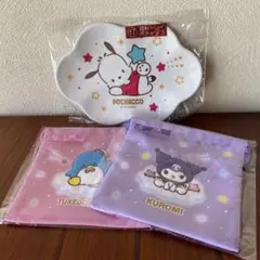 サンリオキャラクター大賞2025 雲形トレイポチャッコ巾着2種セット♥•ᴥ•♥