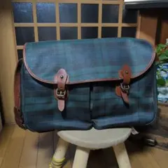ラルフローレン ビジネスバッグ 緑のチェック柄 - メルカリ