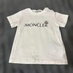 土日限定価格　【極美品】MONCLER ホワイト ロゴ Tシャツ 80サイズのサムネイル