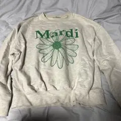 Mardi Mercredi スウェット オートミール グリーン