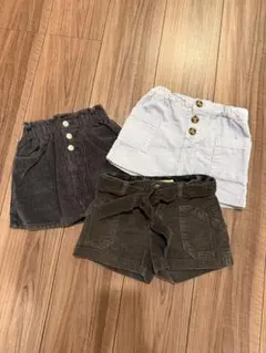 ZARA スカートショートパンツ　3枚セット