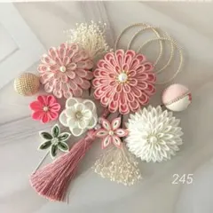 つまみ細工髪飾り