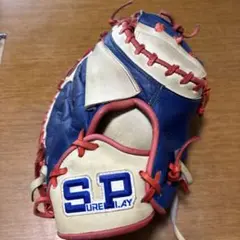 S.P. （シュアプレイ）軟式グローブ 青/白/赤 、ボール付き重さ約580g 超メルカリ市最終日出品❗️】 シュアプレイ 軟式グラブ - メルカリ