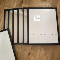 IKEA FISKBO 40x50cm ブラック 9枚のサムネイル