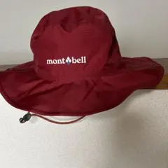 mont-bell バケットハット 赤