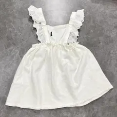 ベビー服　フリルワンピース ホワイト　イーストボーイのサムネイル