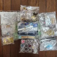 ハンドメイド素材セット ビーズ・リボン・装飾パーツ