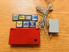 ニンテンドーDSi レッド 本体 ACアダプター ソフト7本付き