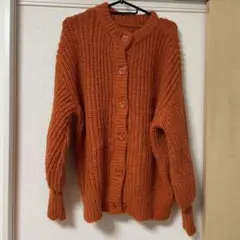 DISCOAT カラーニットカーディガン