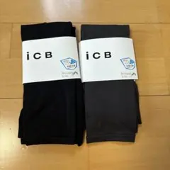 ICB 未使用　サマーレギンス　LLサイズ　黒&グレー2枚セットのサムネイル