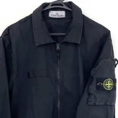 【TK】STONE ISLAND ジップジャケット ブラックＬサイズ コットンのサムネイル