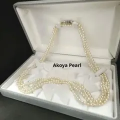 【テリ最強】あこや 本真珠 アコヤパール ベビーパール ロングネックレス 極美品のサムネイル