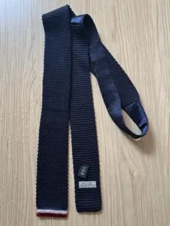 FAIRFAX シルクニットタイ ネイビー　(オマケ付き)