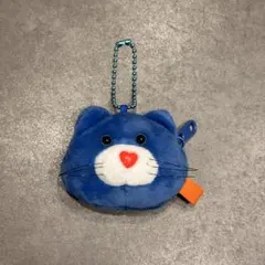 mojojojo 青い猫の顔 キーホルダー