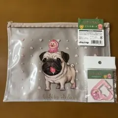 こびとづかん フラットポーチ＆アクリルカラビナ セット