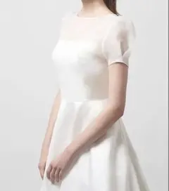 ウェディングドレス Aライン ホワイト 白