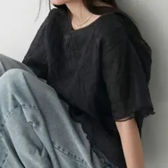 forksy.　ワッシャーシアーメローTシャツ
