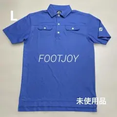 未使用品 フットジョイ FOOTJOY メンズ ゴルフ ブルー シャツ サイズLのサムネイル