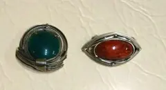 昭和レトロ ブローチ　2個セット