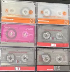 大幅値下げ‼️Sony、DENONほか中古カセットテープ 6巻、10〜20分