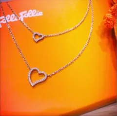 フォリフォリ シルバー2連ネックレス