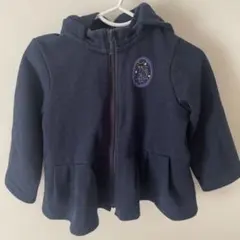 ネイビー 猫耳付きフード付き パーカー 100 ANNA SUI mini