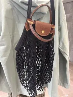 【LONGCHAMP】ネットトートバッグ ハンドバッグ