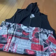BEAUMERE 総柄プリントTシャツ パーカーセット6Lサイズのサムネイル