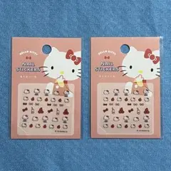 【2個】ハローキティ❤️ネイルシール【新品】人気　シール帳　品薄　サンリオ　シール