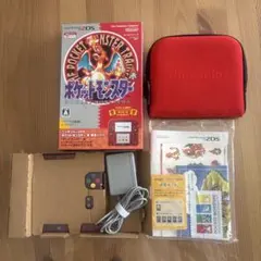 【動作確認済み】ニンテンドー2DS ポケモン赤　本体収納ポーチ付き