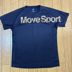 【DESCENTE Move Sport】ネイビーTシャツ／サイズＯのサムネイル