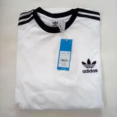 adidas スリーストライプス 長袖Tシャツ ホワイト L