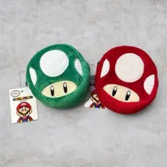 スーパーマリオ キノコ ぬいぐるみ ポーチ 緑キノコ コインケース 小物入れのサムネイル